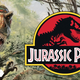 A T-Rex menaces the Jurassic Park logo in a crop of the cover of a new book on the blockbuster dinosaur franchise.